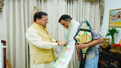 Uttarakhand News: मुख्यमंत्री पुष्कर सिंह धामी ने दिगंबर सिंह रावत को लाइटवेट विश्व चैम्पियन बनने पर दी बधाई, कहा- अपनी प्रतिभा, कठिन परिश्रम और… Uttarakhand News: मुख्यमंत्री पुष्कर सिंह धामी ने दिगंबर सिंह रावत को लाइटवेट विश्व चैम्पियन बनने पर दी बधाई, कहा- अपनी प्रतिभा, कठिन परिश्रम और…
