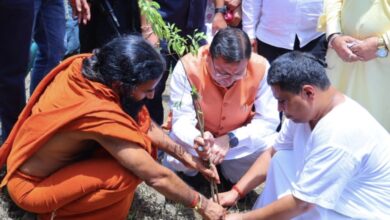 मालाग्राम में सीएम धामी ने किया पौधरोपण, ध्यान कुटी का निरीक्षण कर विकास कार्यों का लिया जायजा